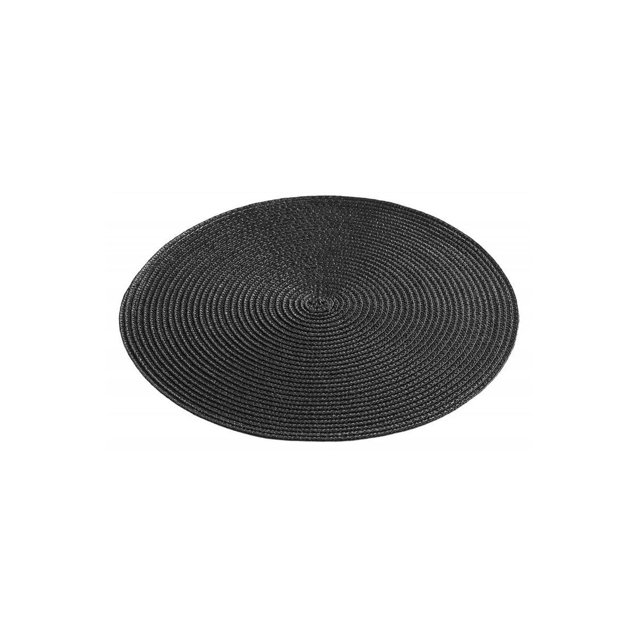 Douceur d'Intérieur Set de Table Uni  Zebulon  35cm Noir