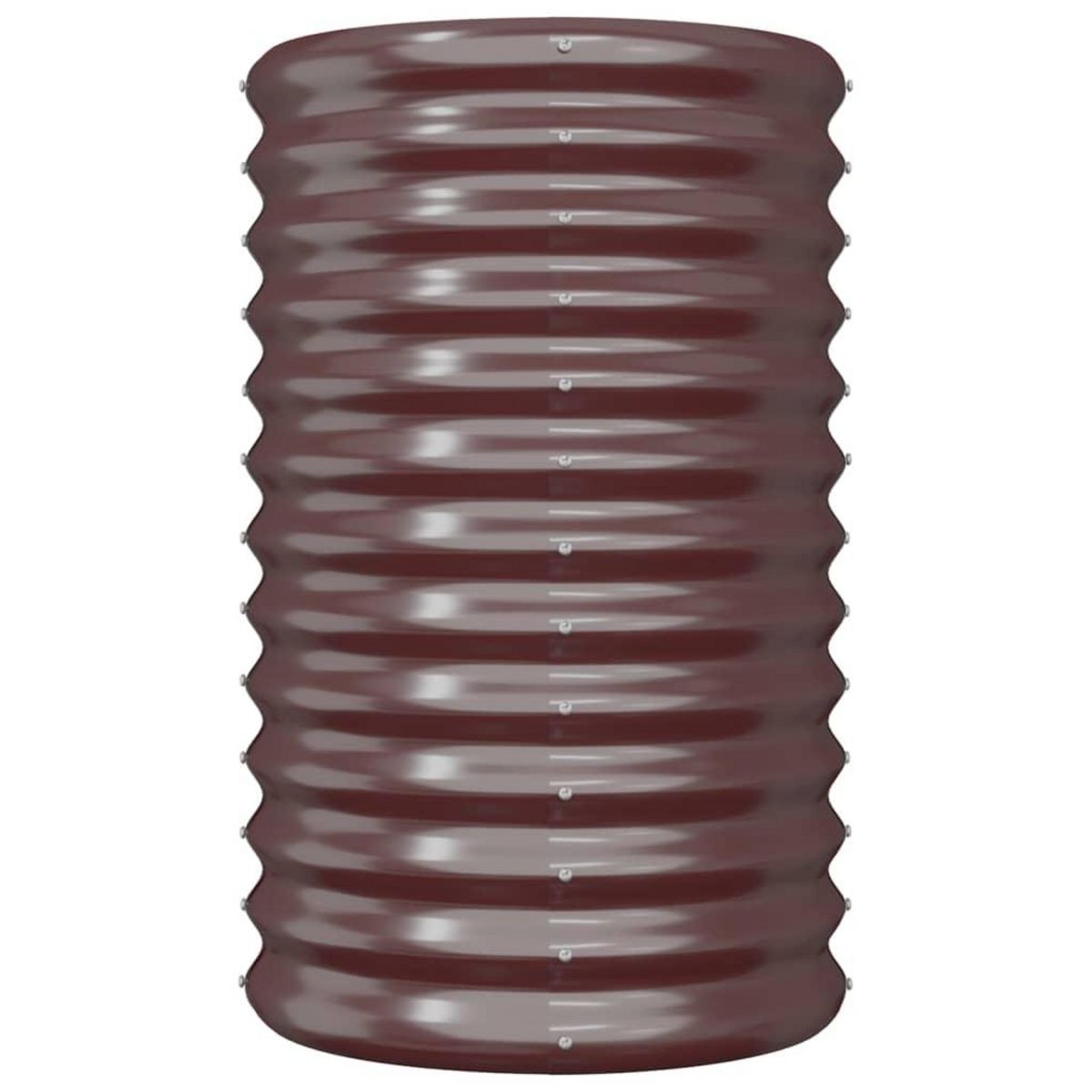 VIDAXL Jardiniere de jardin Acier enduit de poudre 40x40x68 cm Marron
