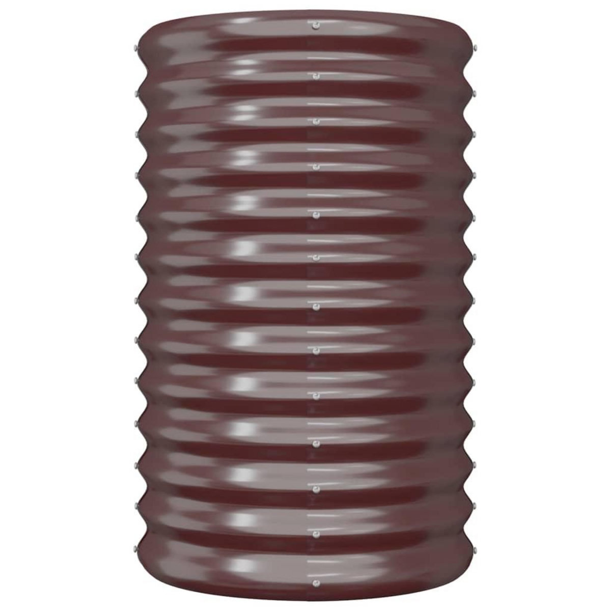 VIDAXL Jardiniere de jardin Acier enduit de poudre 40x40x68 cm Marron