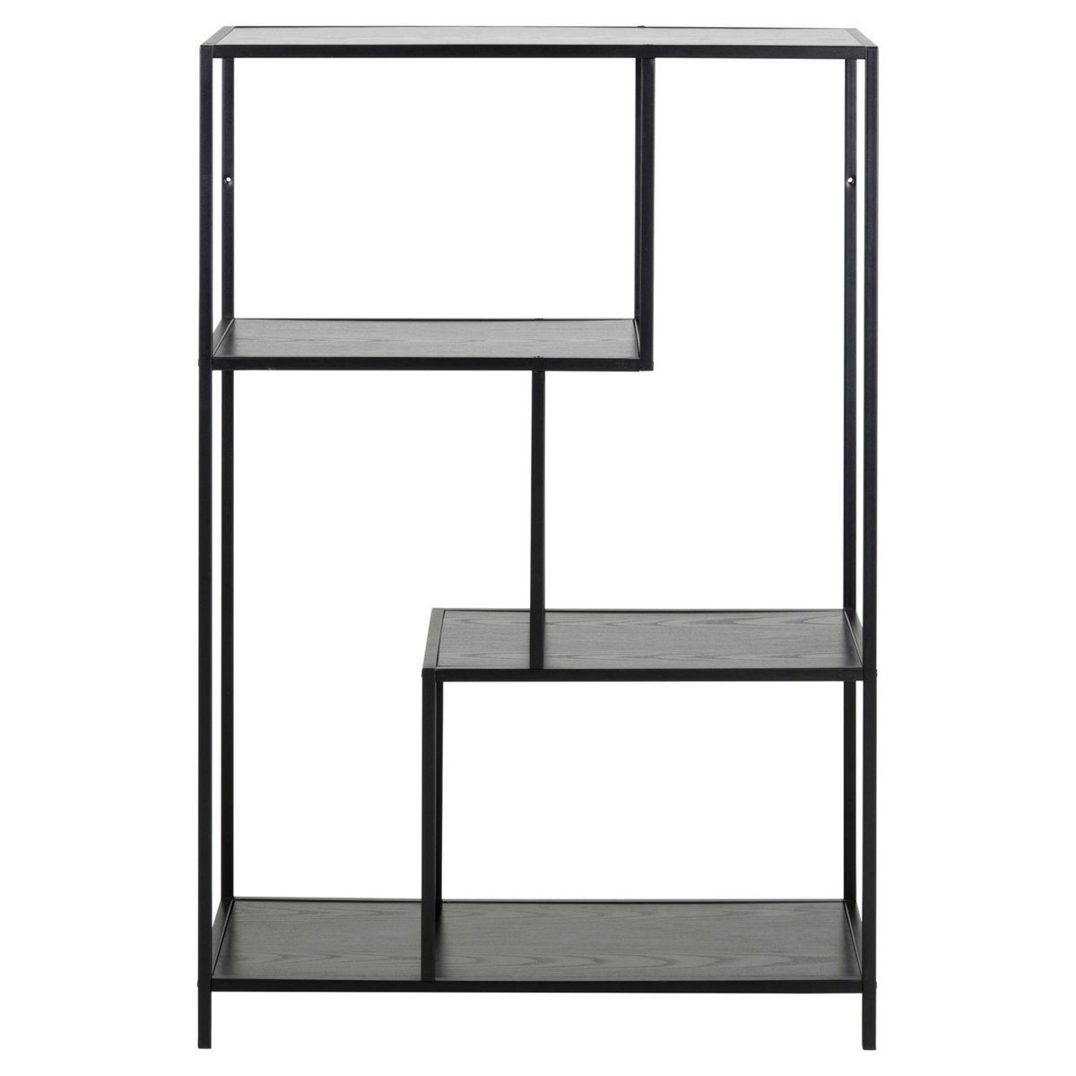 TOILINUX Bibliothèque ouverte Sireine 3 étagères en MDF et métal