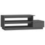 Voir la diapositive 2 : VIDAXL Table basse Gris 120x50x40,5 cm Bois massif de pin