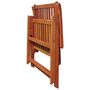 Voir la diapositive 5 : VIDAXL Chaises pliables de jardin lot de 3 Bois d'acacia solide