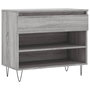 Voir la diapositive 2 : VIDAXL Armoire a chaussures Sonoma gris 70x36x60 cm Bois d'ingenierie