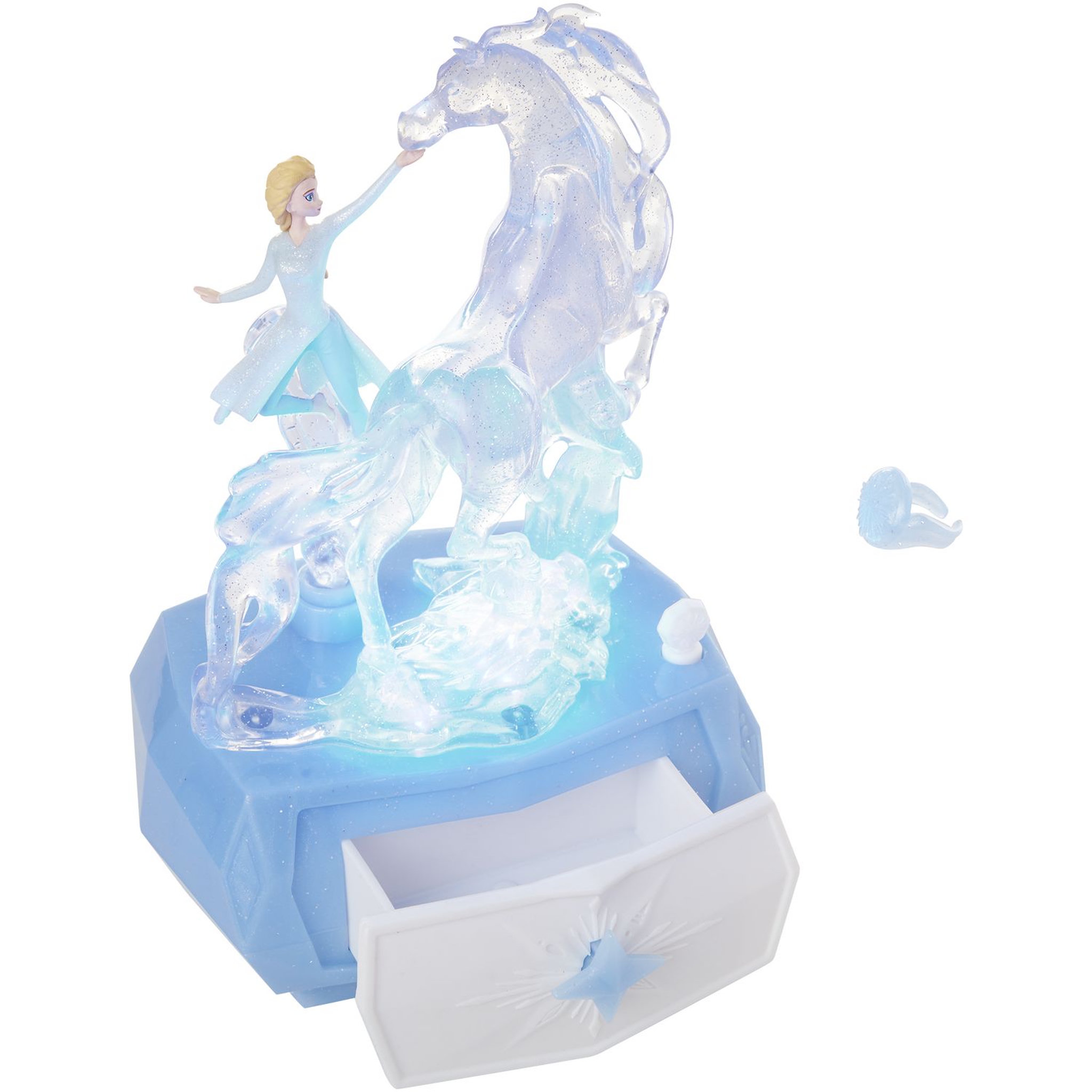 Voir la diapositive 1 : JAKKS PACIFIC Boîte à bijoux musicale et lumineuse Elsa et Nokk La reine des neiges