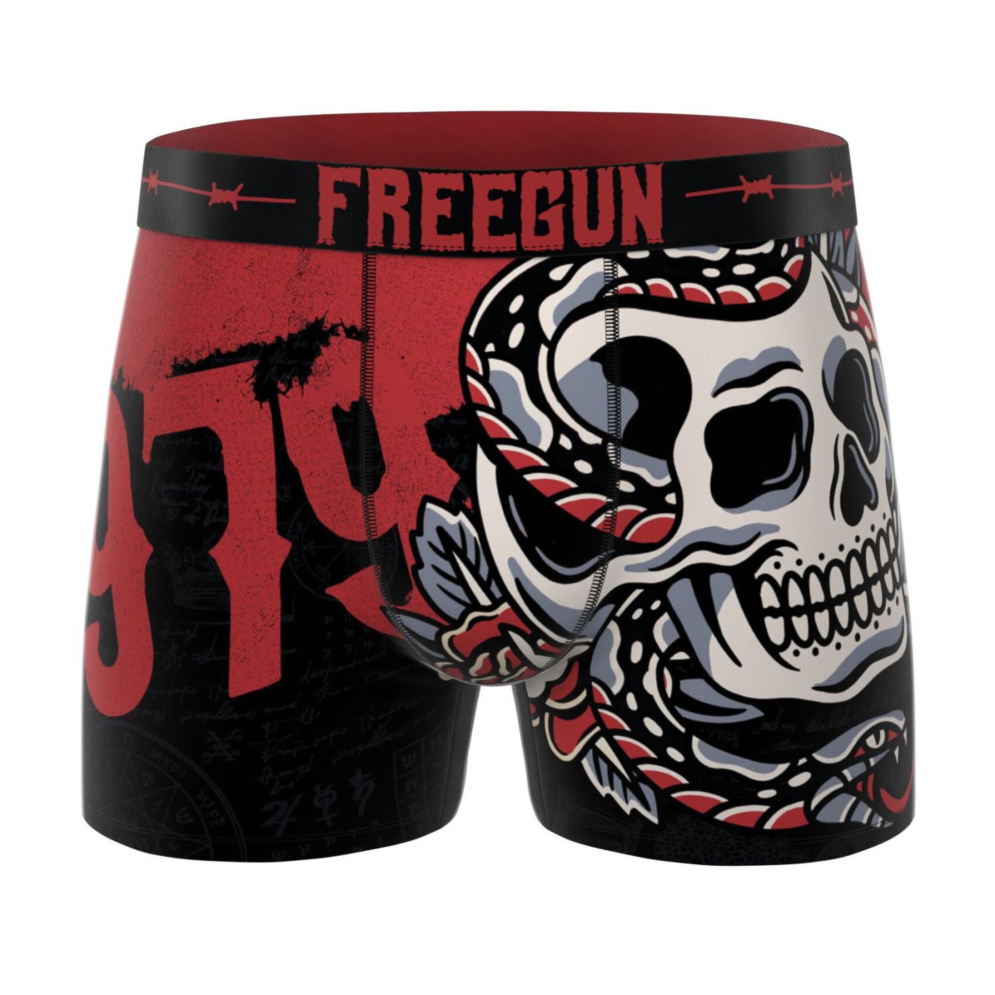 Voir la diapositive 3 : FREEGUN Lot de 5 boxers homme collection rock that