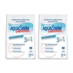 AQUASWIM Lot de 2 sacs de sel de piscine 3 en 1 Universel 25 kg - Aquaswim