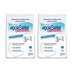 AQUASWIM Lot de 2 sacs de sel de piscine 3 en 1 Universel 25 kg - Aquaswim