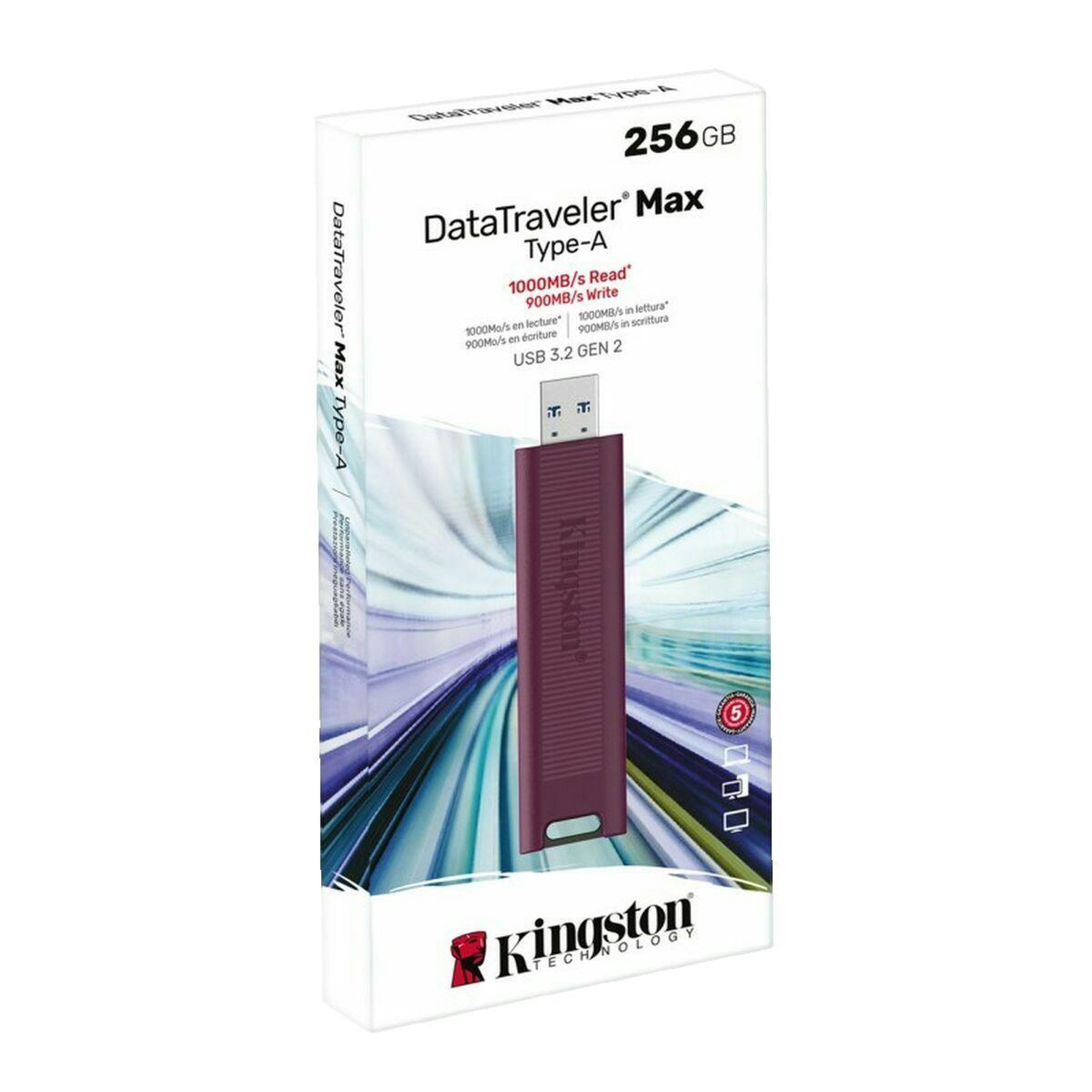 Voir la diapositive 3 : Kingston Clé USB Kingston 256 Go DataTraveler Max