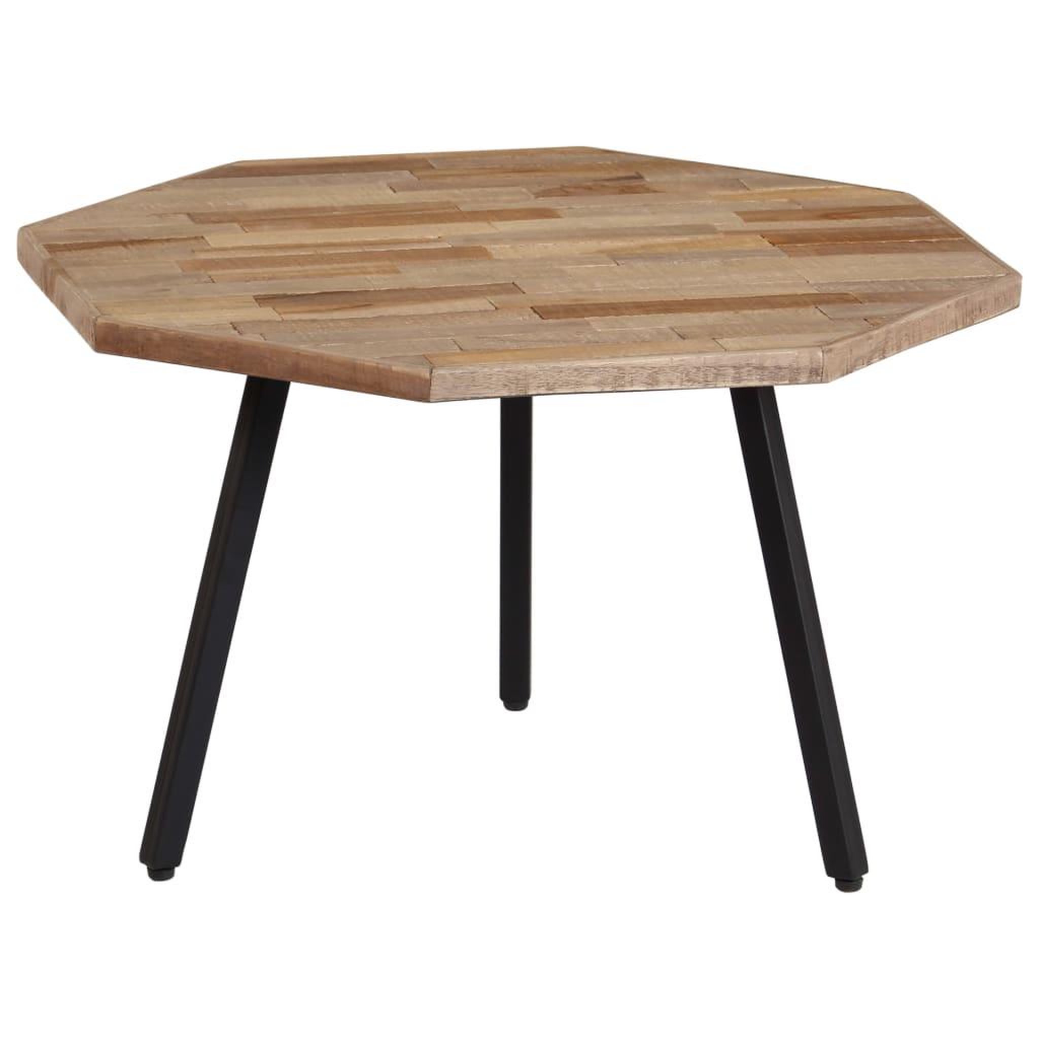 Voir la diapositive 2 : VIDAXL Ensemble de table basse 2 pcs Hexagonal Teck recycle