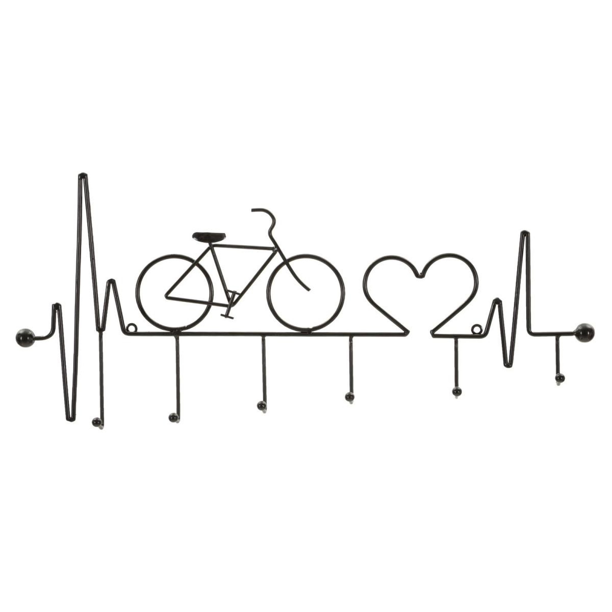 Paris Prix Patère murale en métal  bicycle  59cm noir