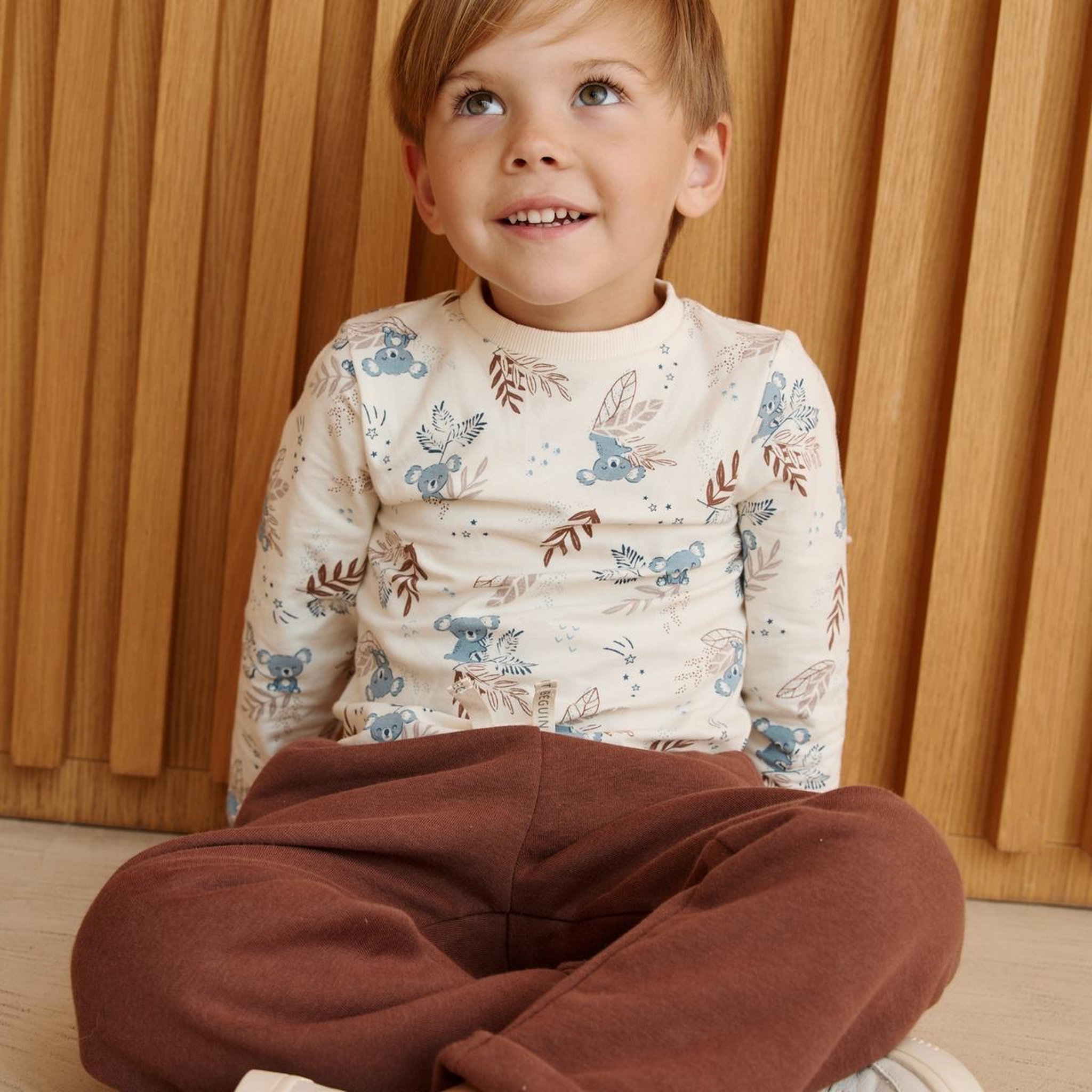 Voir la diapositive 6 : PETIT BEGUIN Lot de 2 t-shirts bébé manches longues mathéo