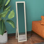Voir la diapositive 6 : HOMCOM Miroir sur pied et mural rectangulaire dim. 37L x 40l x 157H cm aspect bois gris