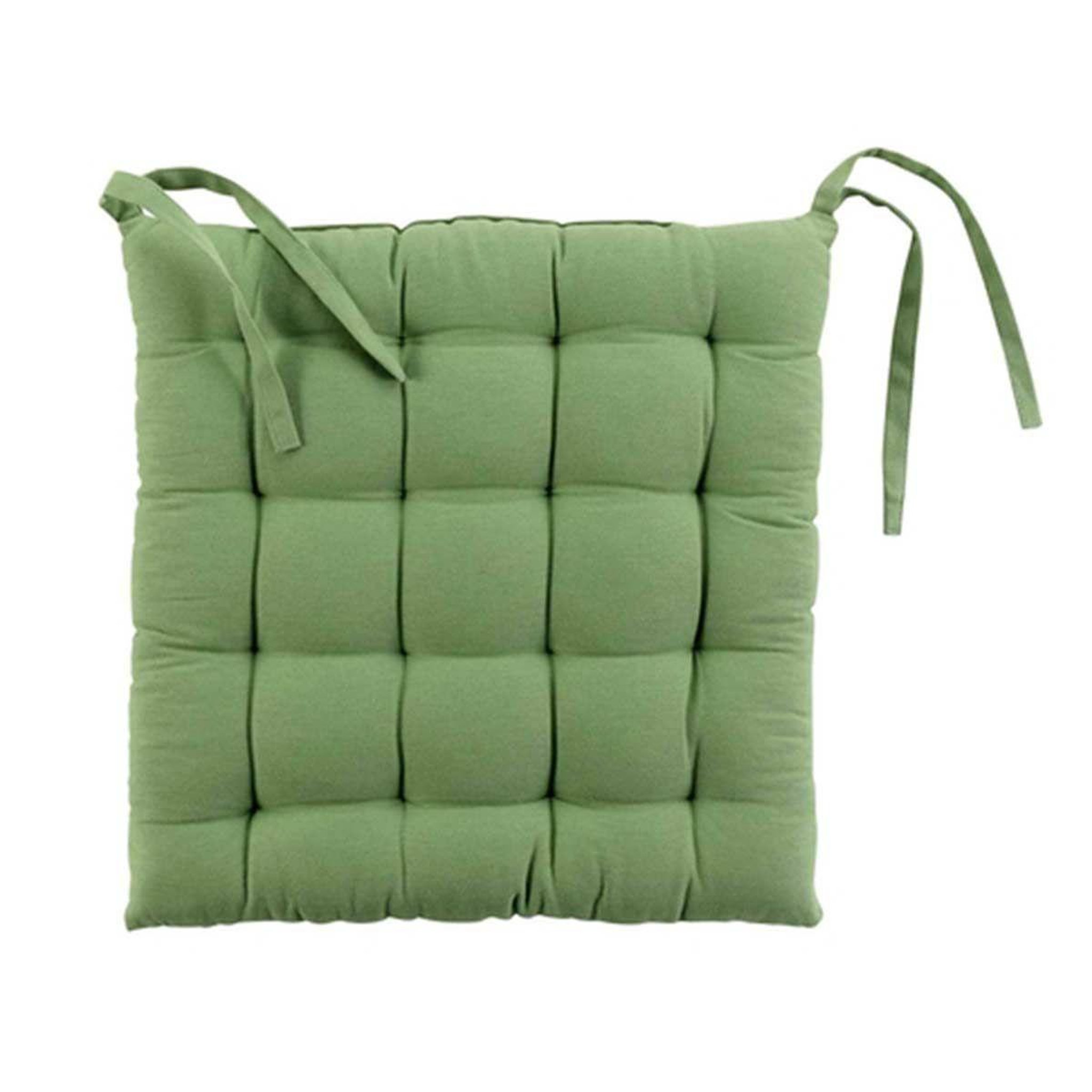 Voir la diapositive 4 : Douceur d'Intérieur Galette de chaise  initia  40x40cm kaki & taupe