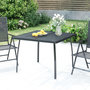 Voir la diapositive 1 : VIDAXL Table de jardin anthracite 100x100x72 cm Treillis d'acier