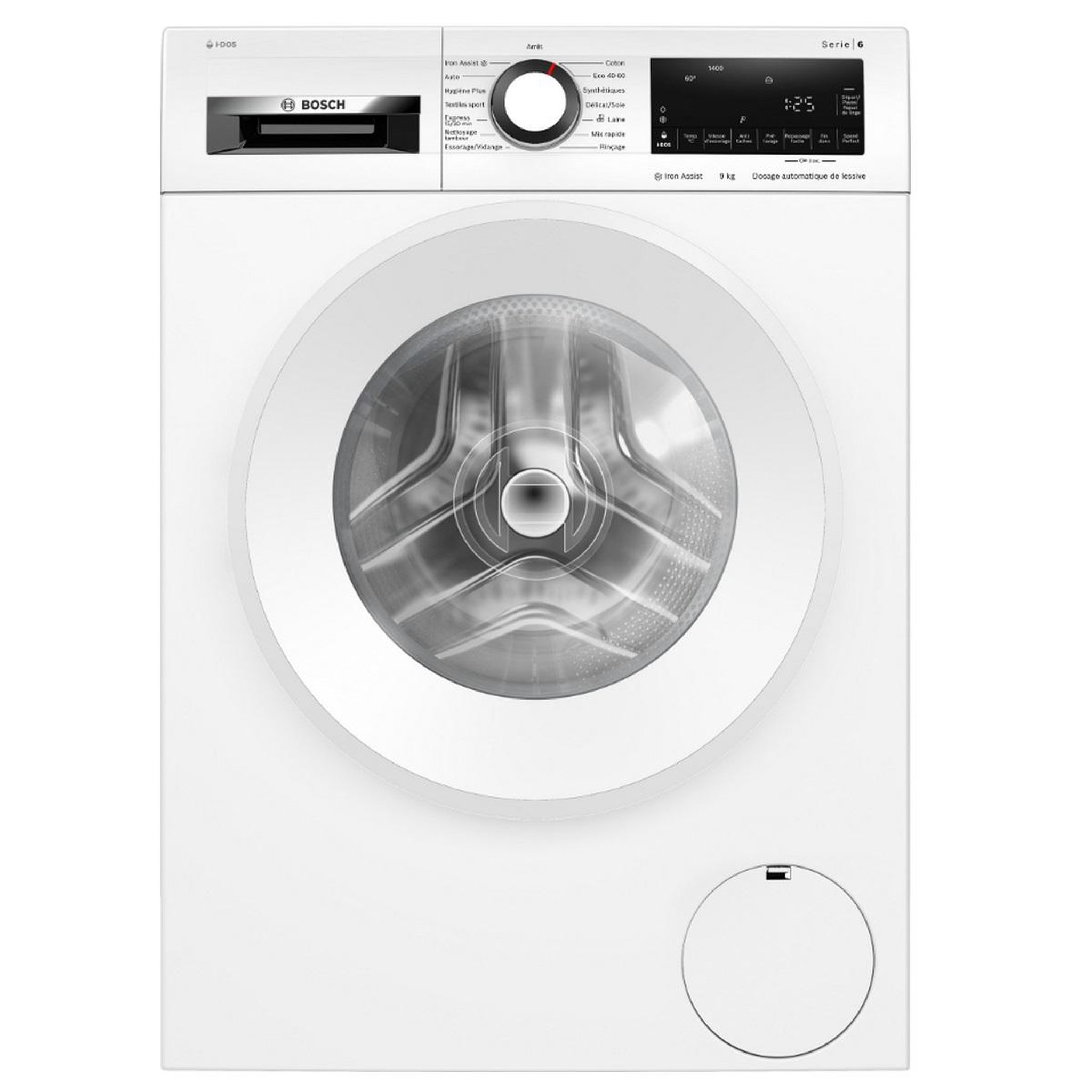 Voir la diapositive 1 : BOSCH Lave-linge frontal 9kg 1400 tours/min blanc - WGG244F0FR