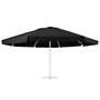 Voir la diapositive 3 : VIDAXL Tissu de remplacement pour parasol d'exterieur Noir 610 cm