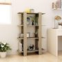 Voir la diapositive 3 : VIDAXL Bibliotheque/Separateur de piece Chene Sonoma 80x30x123,5 cm