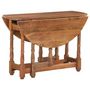Voir la diapositive 4 : VIDAXL Table a manger Rond 110x76 cm Bois de manguier massif