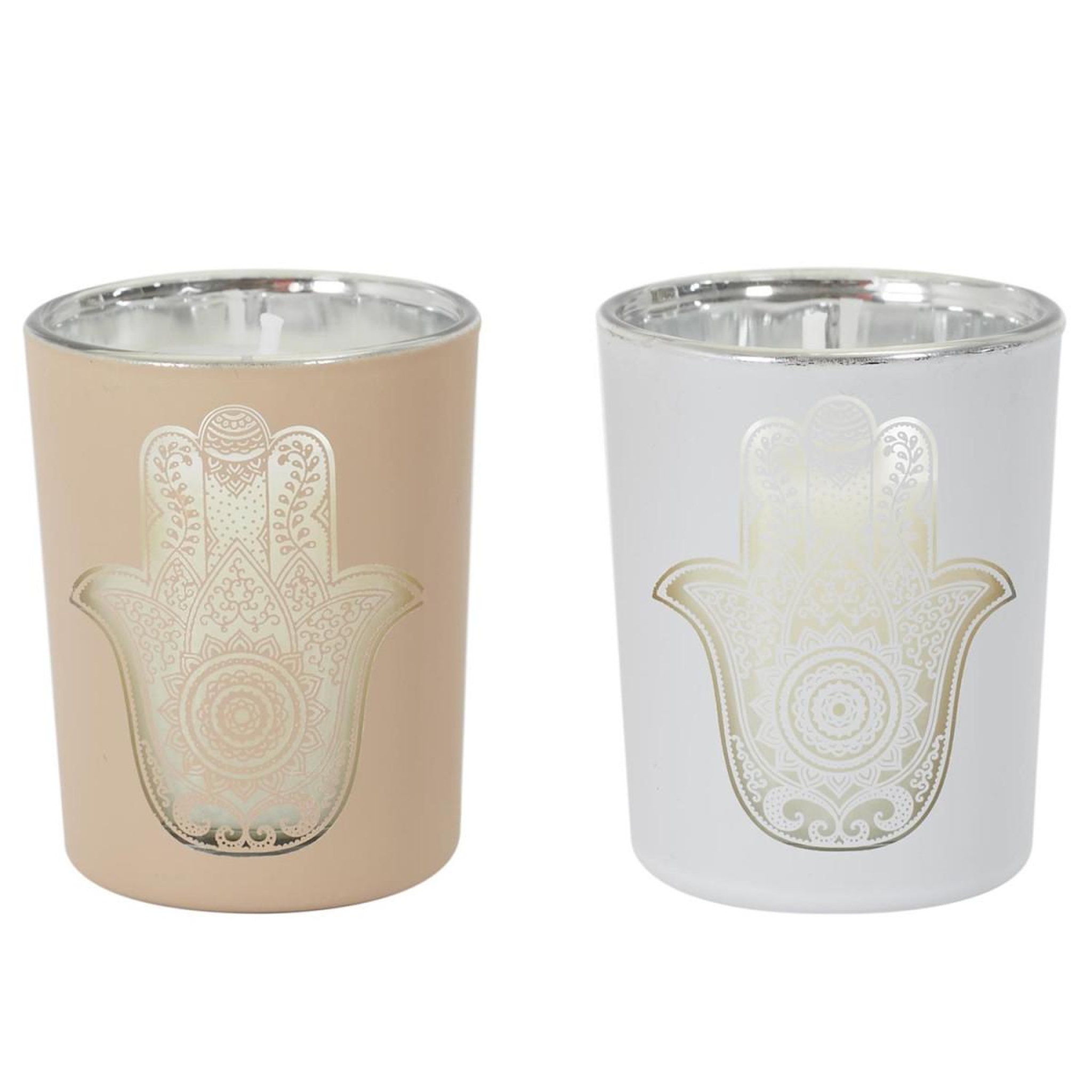 Voir la diapositive 3 : The Home Deco Factory Coffret 7 bougies parfumées  fatma  6cm blanc