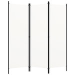 VIDAXL Cloison de separation 3 panneaux Blanc 150x180 cm