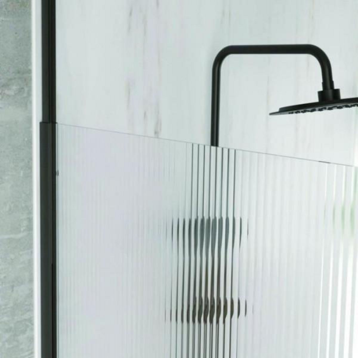 MARKET24 Paroi fixe - HOME GENERATION - Only noir rainure - 120 x 210-265 cm