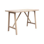 SWEEEK Table haute de jardin bois d'acacia 4 places Paloma naturel 150 x 81 x 100 cm