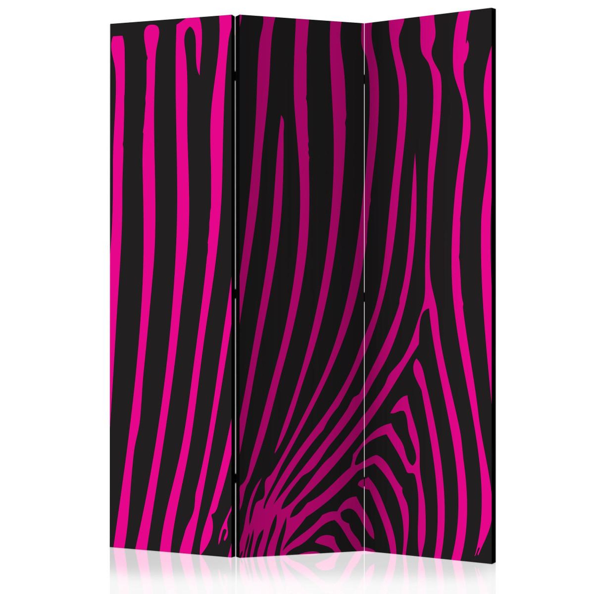 Paris Prix Paravent 3 volets  zebra pattern violet  135x172cm
