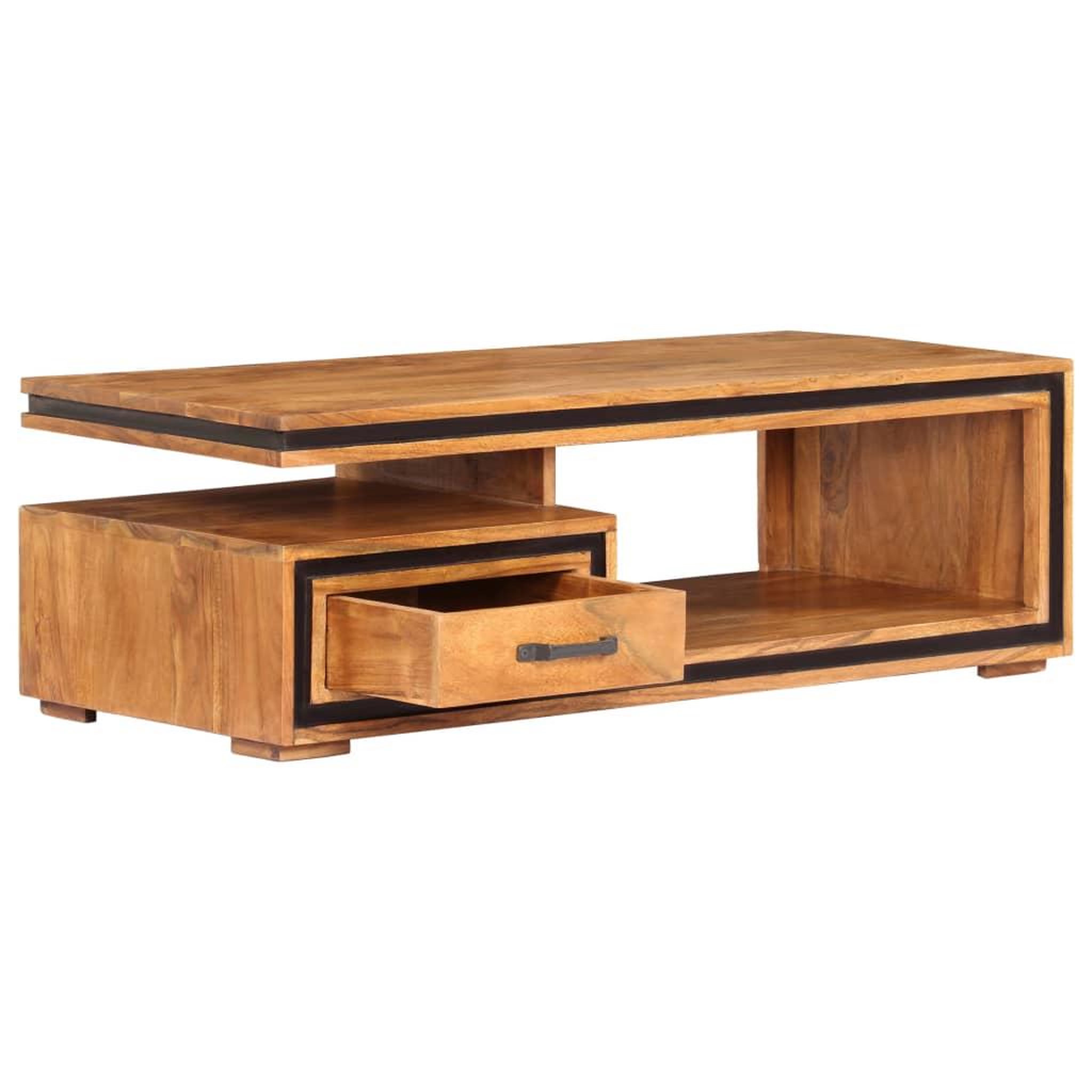Voir la diapositive 3 : VIDAXL Table basse 100x45x33 cm bois d'acacia massif