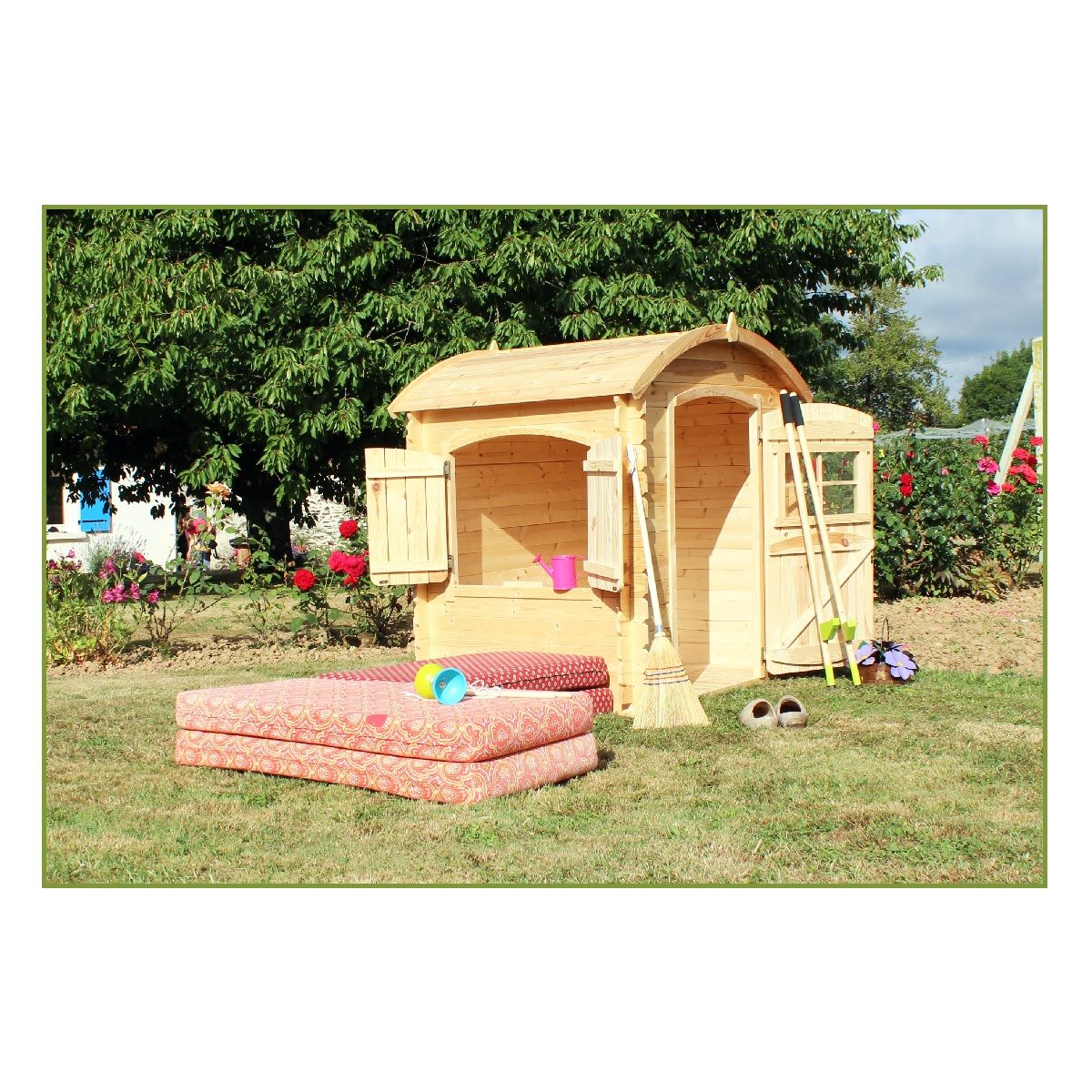 Soulet Cabane de jardin pour enfant - Bois - H145m - PATTY