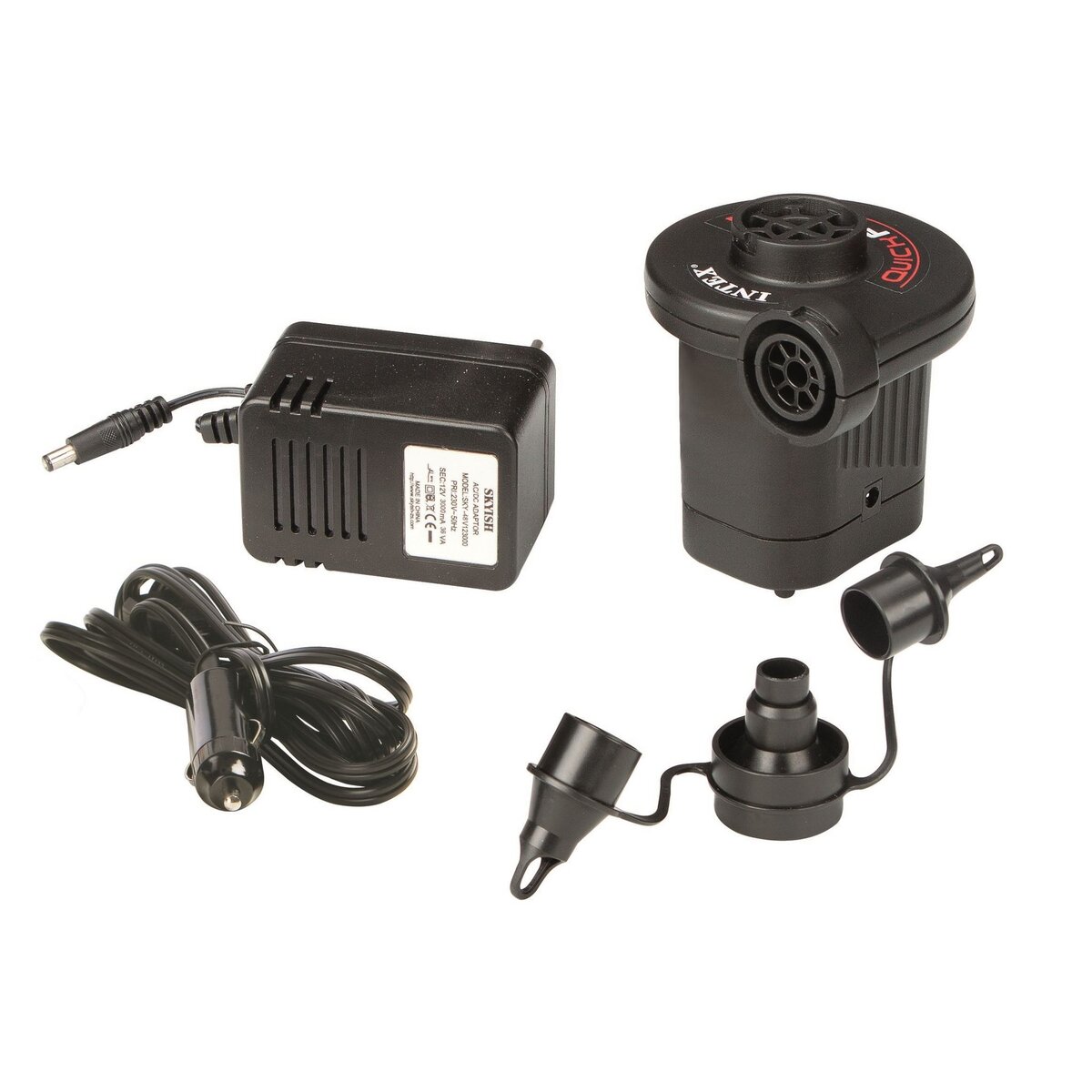 INTEX Mini gonfleur électrique 12 Volts et 220-240 Volts
