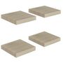 Voir la diapositive 2 : VIDAXL Etageres murales flottantes 4 pcs chene 23x23,5x3,8 cm MDF