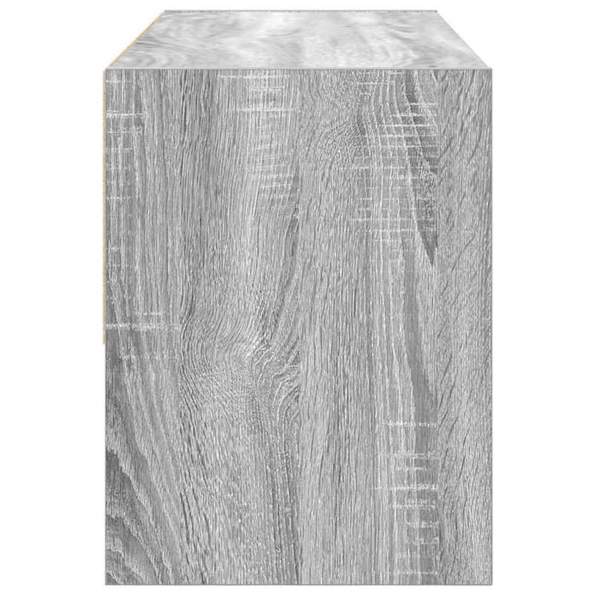 VIDAXL Étagère à chaussures empilable sonoma gris 89,5x30x40 cm