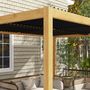 Voir la diapositive 4 : OUTSUNNY Pergola 3 x 4 m bioclimatique style contemporain alu