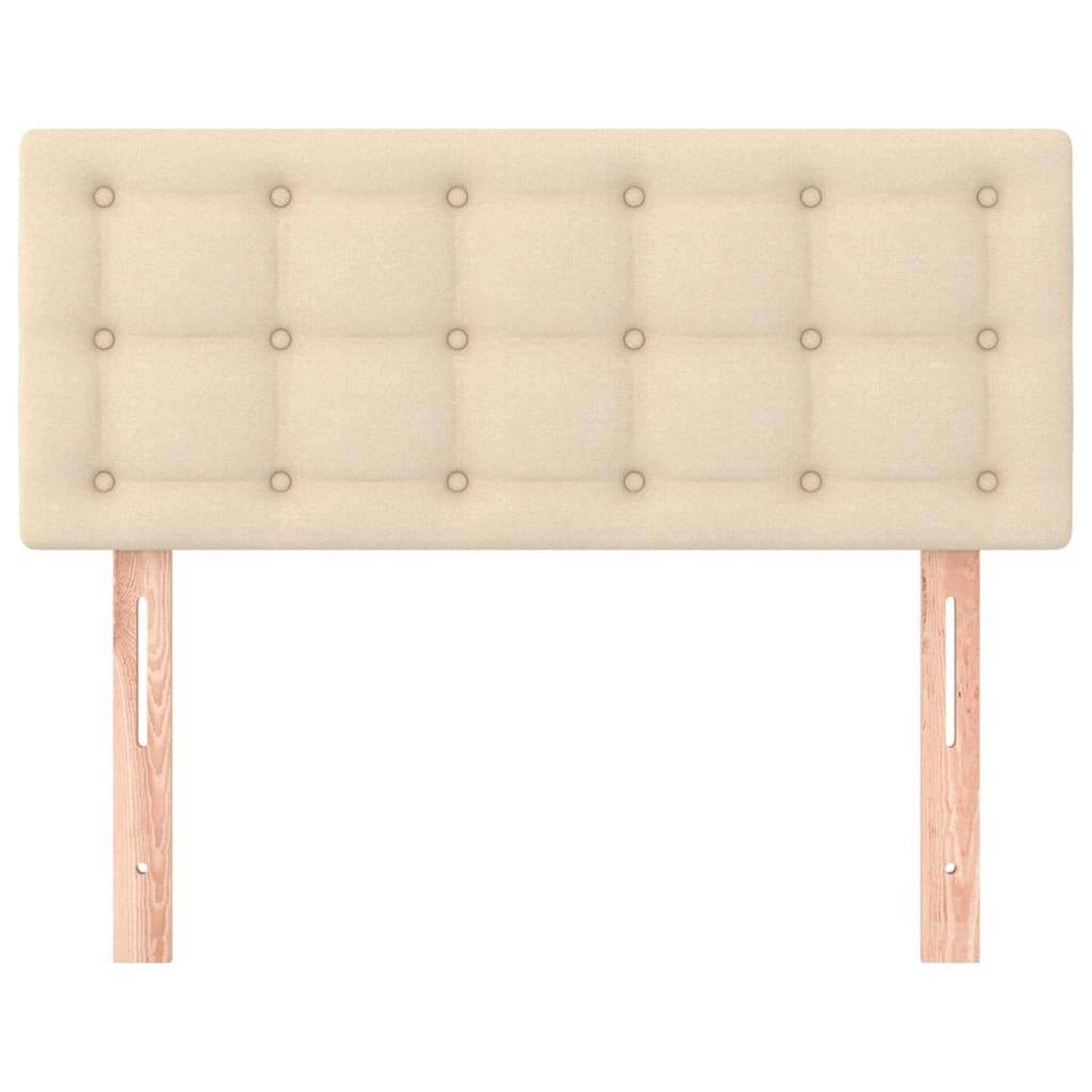 Voir la diapositive 3 : VIDAXL Tete de lit Creme 80x5x78/88 cm Tissu