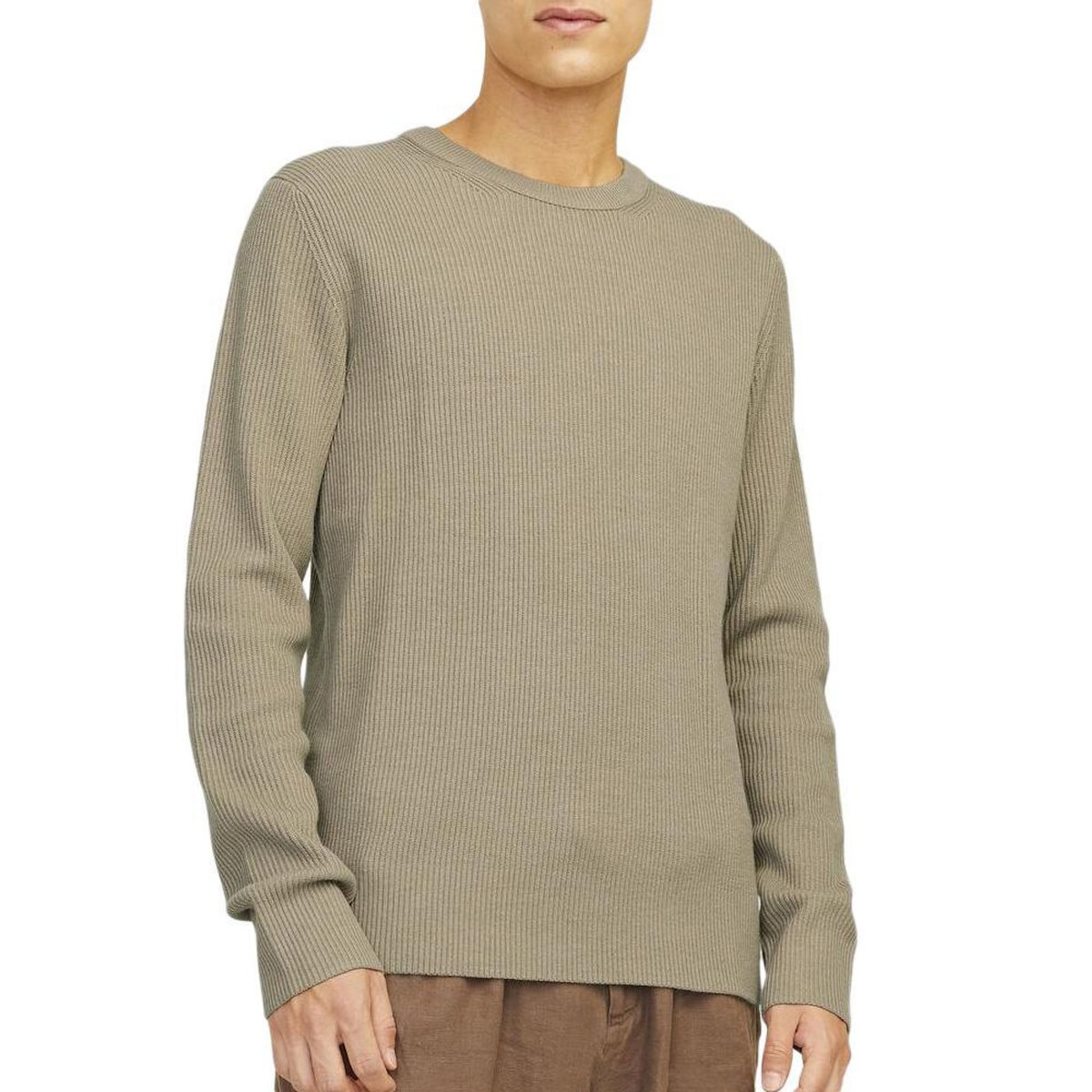 Jack & Jones Pull Beige Homme Jack & Jones Perfect