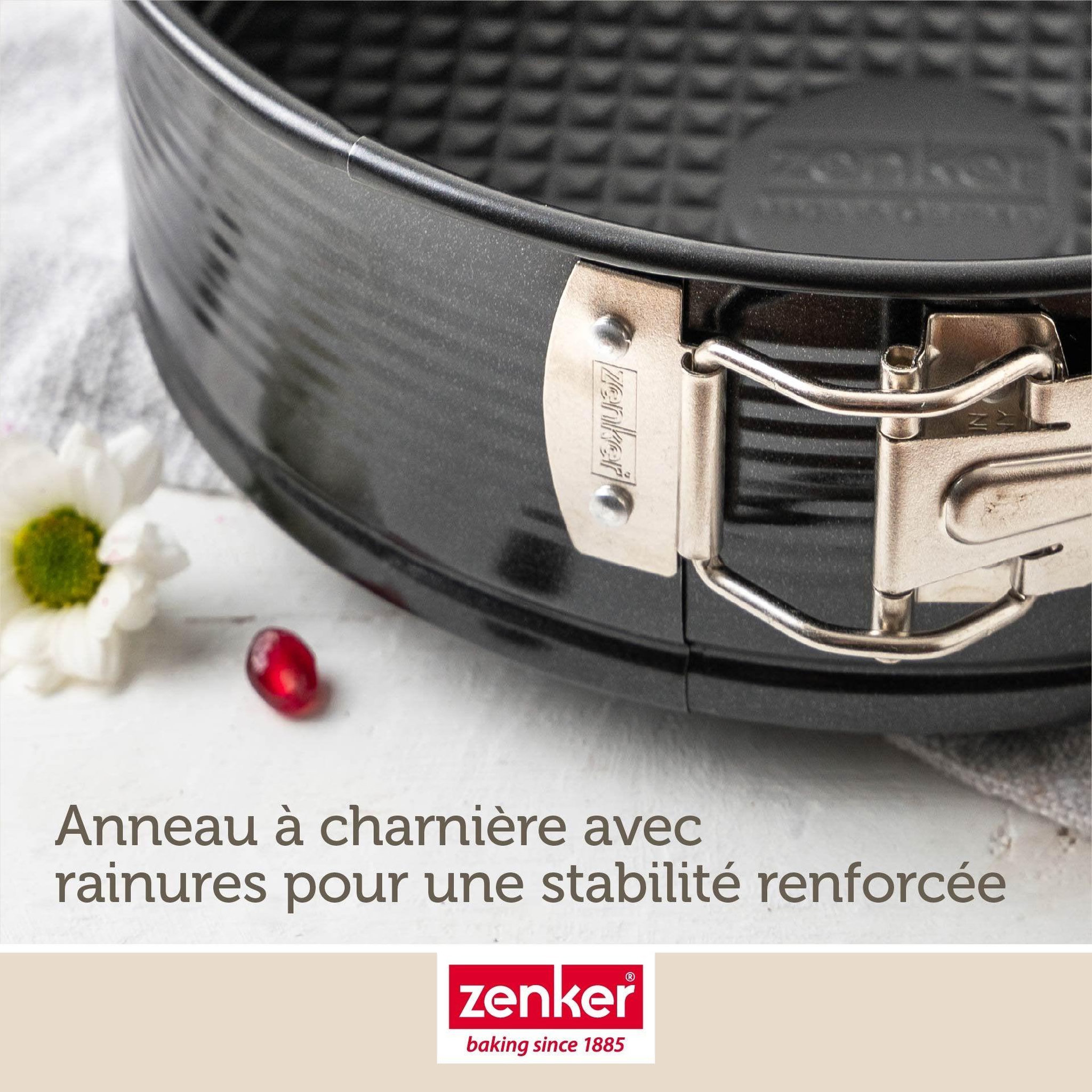 Voir la diapositive 6 : ZENKER Moule à manqué à charnière 28 cm zenker perfectback+