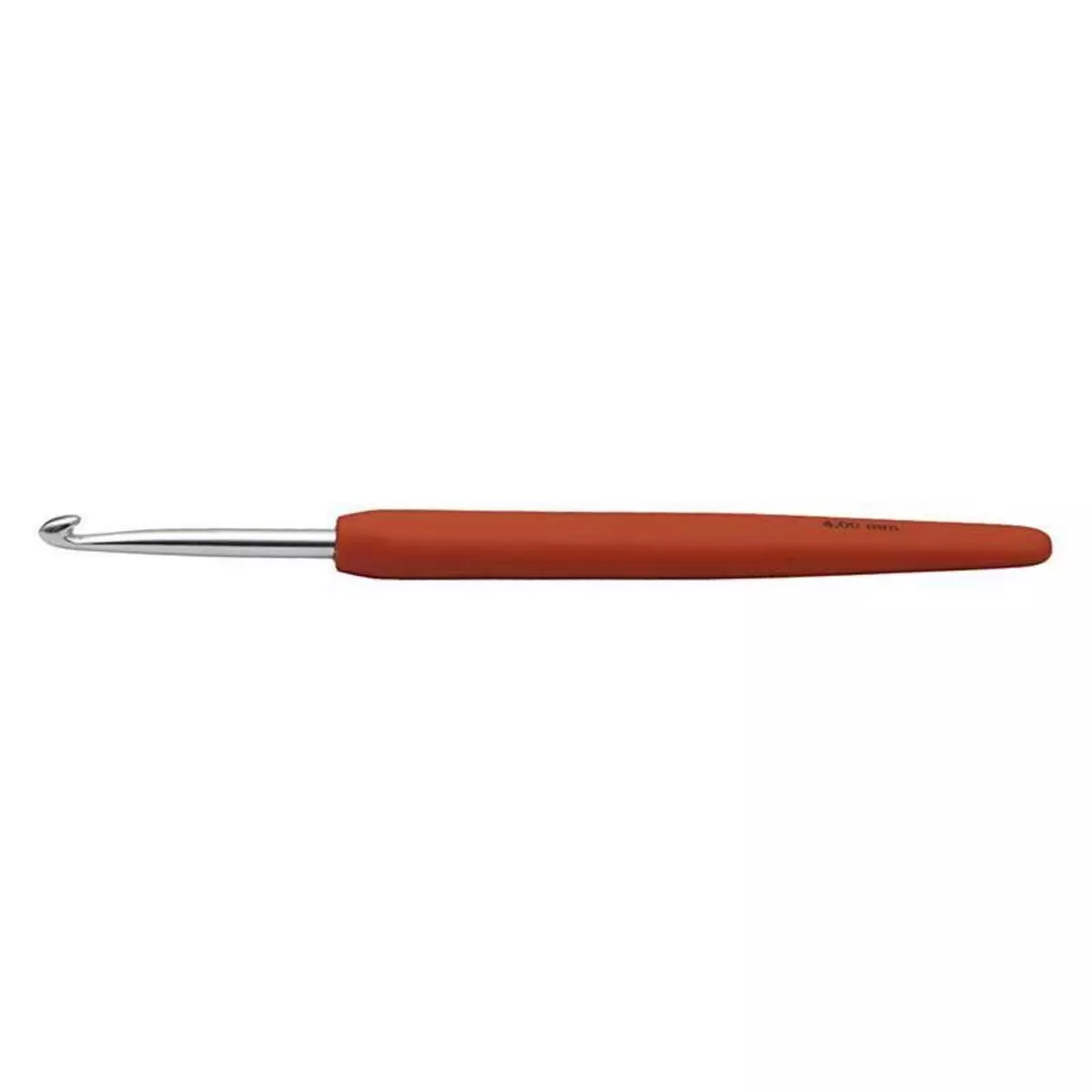  Aiguille à crochet ergonomique orange - 4 mm