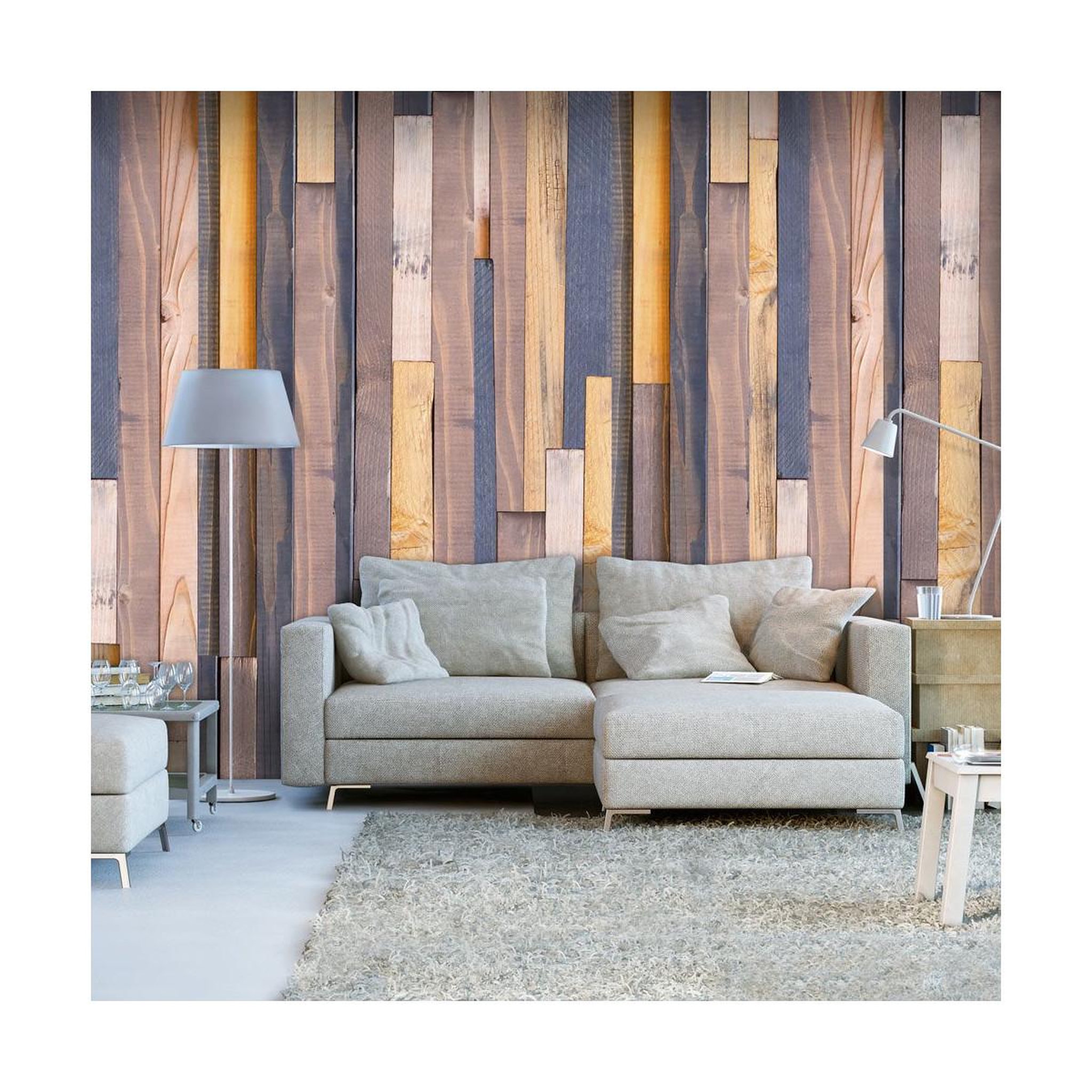 Paris Prix Papier peint  alliance en bois  50x1000cm