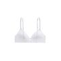 Voir la diapositive 2 : Petit Béguin Soutien-gorge triangle à coques sans armatures blanc Veliana