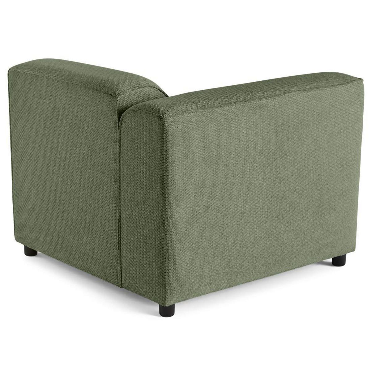 LISA DESIGN Suaro - module d'assise d'angle gauche en tissu texturé