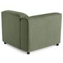 Voir la diapositive 5 : LISA DESIGN Suaro - module d'assise d'angle gauche en tissu texturé