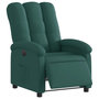 Voir la diapositive 3 : VIDAXL Fauteuil inclinable electrique Vert fonce Tissu