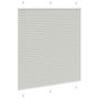 Voir la diapositive 3 : VIDAXL Store plisse gris clair 120x100cm largeur du tissu 119,4cm