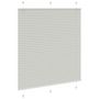 Voir la diapositive 3 : VIDAXL Store plisse gris clair 120x100cm largeur du tissu 119,4cm