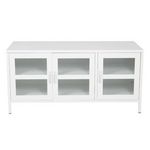 Paris Prix Meuble TV 3 Portes  Acero  120cm Blanc
