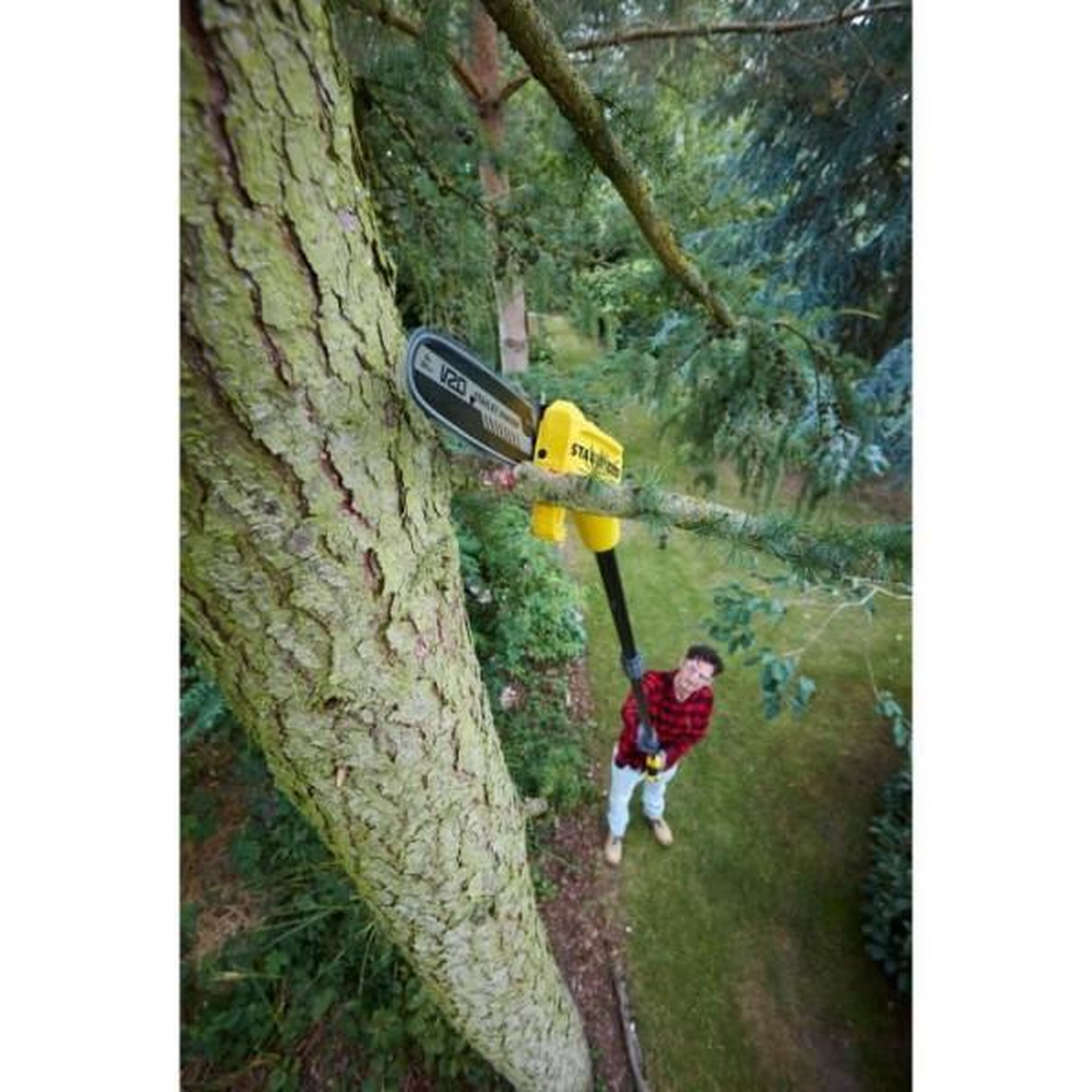 Voir la diapositive 2 : STANLEY FATMAX Élagueuse sur perche sans fil - stanley fatmax - sfmcps415b-xj - 18v - chaîne 20cm - jusqu'a 4,5m - sans batterie