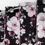 Voir la diapositive 2 : Paris Prix Rideau à Œillets  Velvet Flower  140x240cm Noir