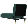 Voir la diapositive 5 : VIDAXL Chaise longue vert fonce velours