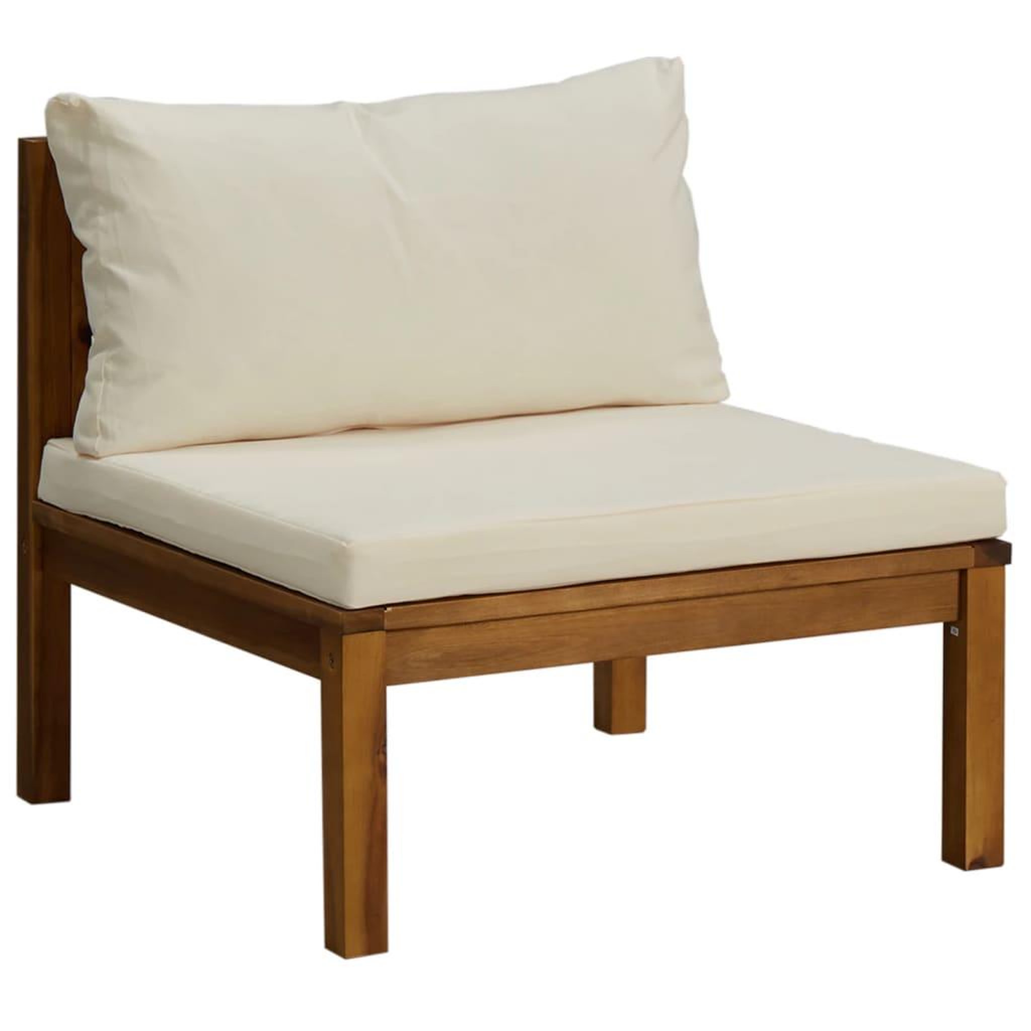 Voir la diapositive 4 : VIDAXL Salon de jardin 8 pcs avec coussin creme Bois d'acacia solide