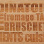 Voir la diapositive 4 : FIVE Planche à Découper  Bambou Words  59cm Marron